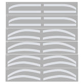 6 Pairs Eyebrow Tattoo Auxiliary Sticker Disposable Adhesive Eyebrow Template Sticker Eyebrow Tattoo Template Sticker
